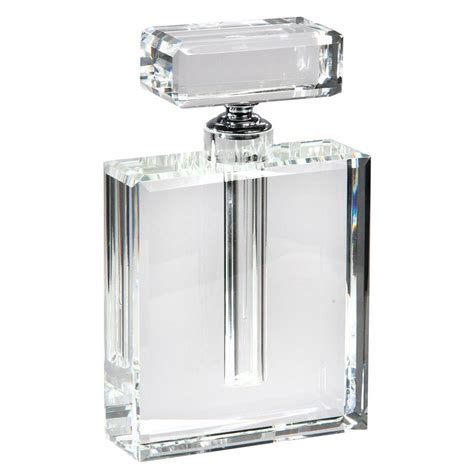 big chanel bottle for vase|Large Luxury Chanel Style Rectangular Clear Crystal Perfume Bottle.